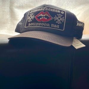 Chrome heart hat for sale